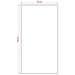 Vloerkleedloper ORIZ 1150 gsm Grijs en Wit 100% polyestervilt