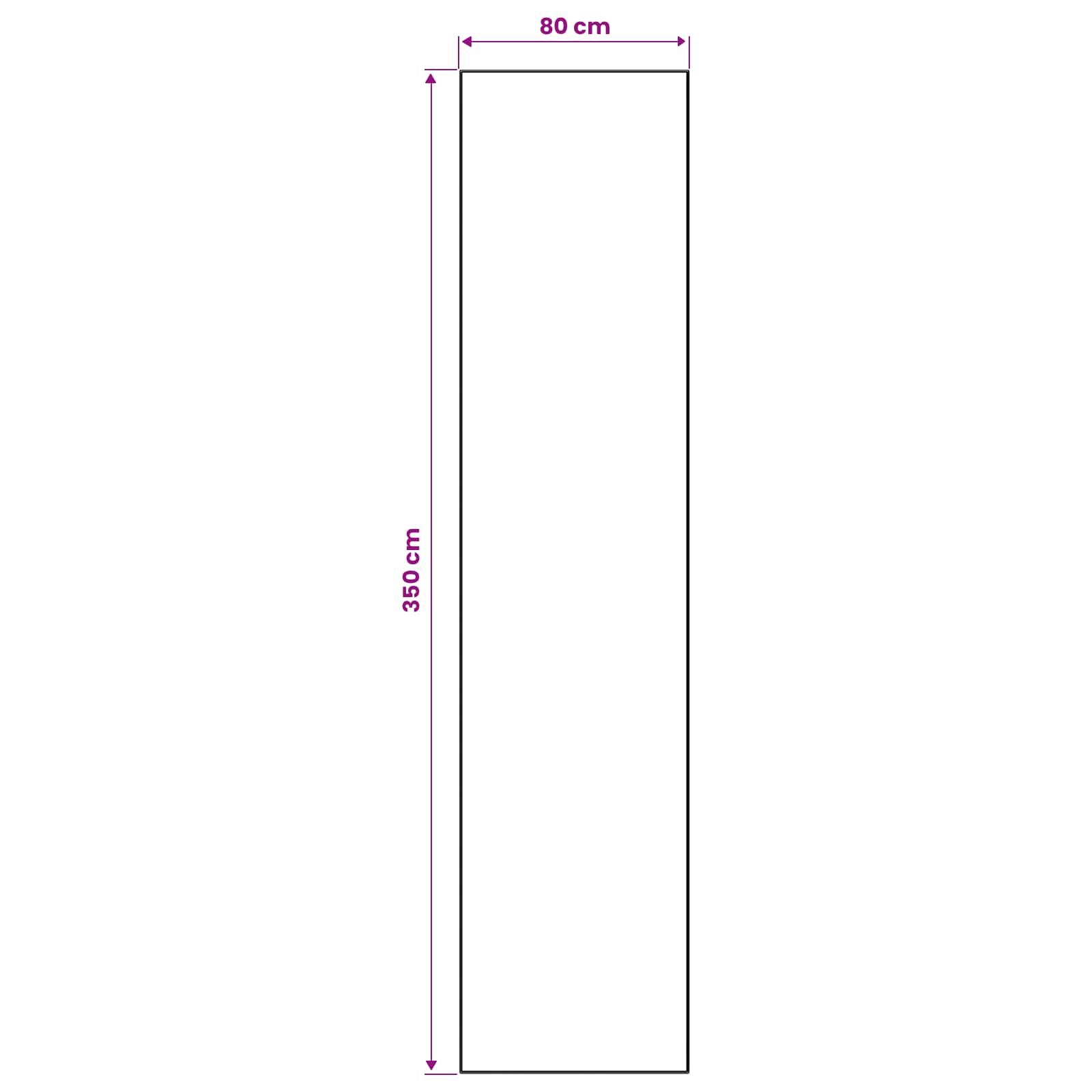 Vloerkleedloper ORIZ 1150 gsm Grijs en Wit 100% polyestervilt