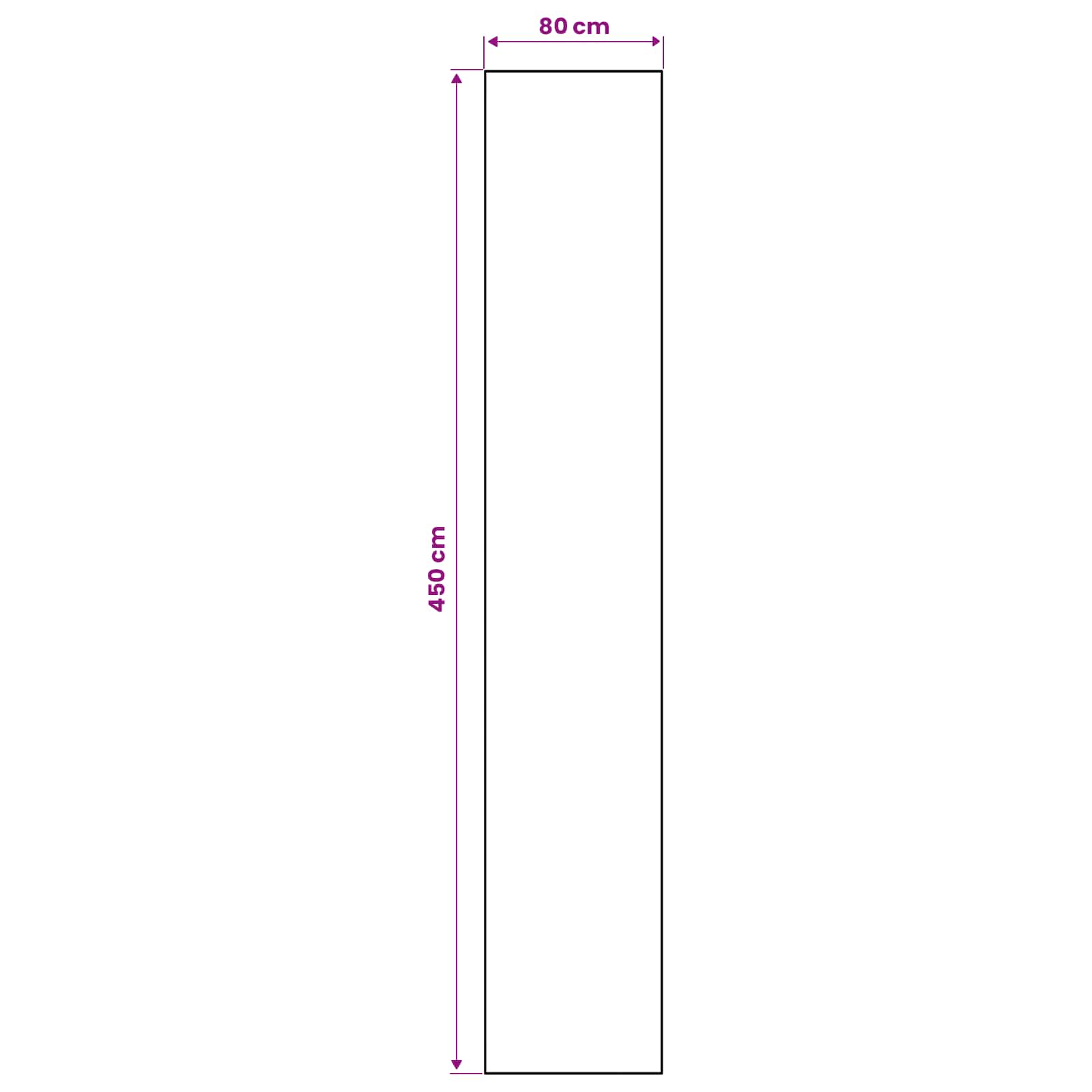 Vloerkleedloper ORIZ 1150 gsm Grijs en Wit 100% polyestervilt
