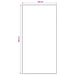 Vloerkleedloper ORIZ 1150 gsm Grijs en Wit 100% polyestervilt