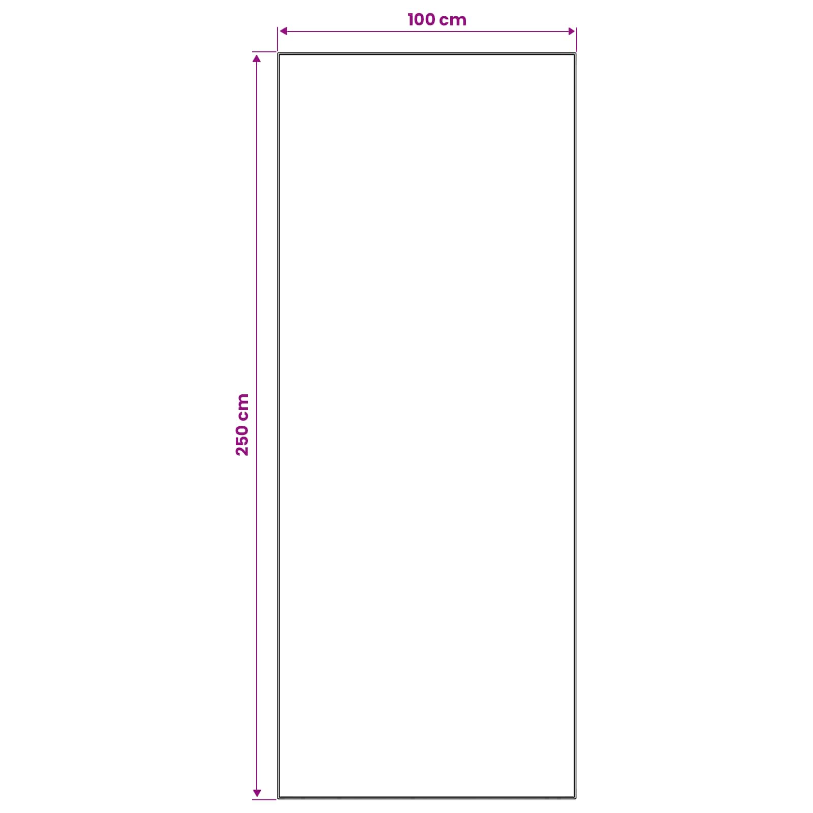 Vloerkleedloper ORIZ 1150 gsm Grijs en Wit 100% polyestervilt