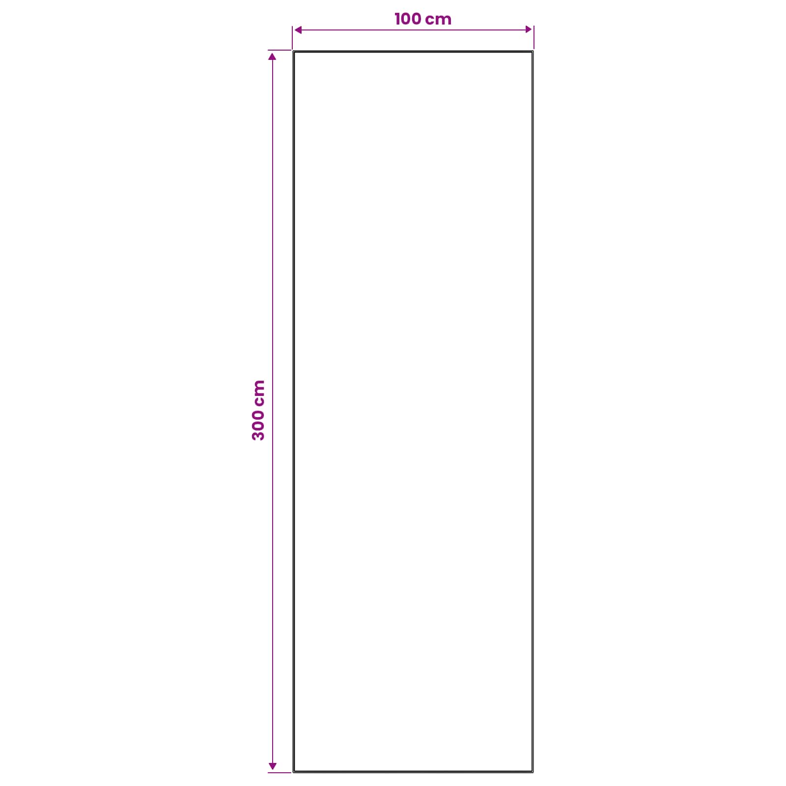 Vloerkleedloper ORIZ 1150 gsm Grijs en Wit 100% polyestervilt