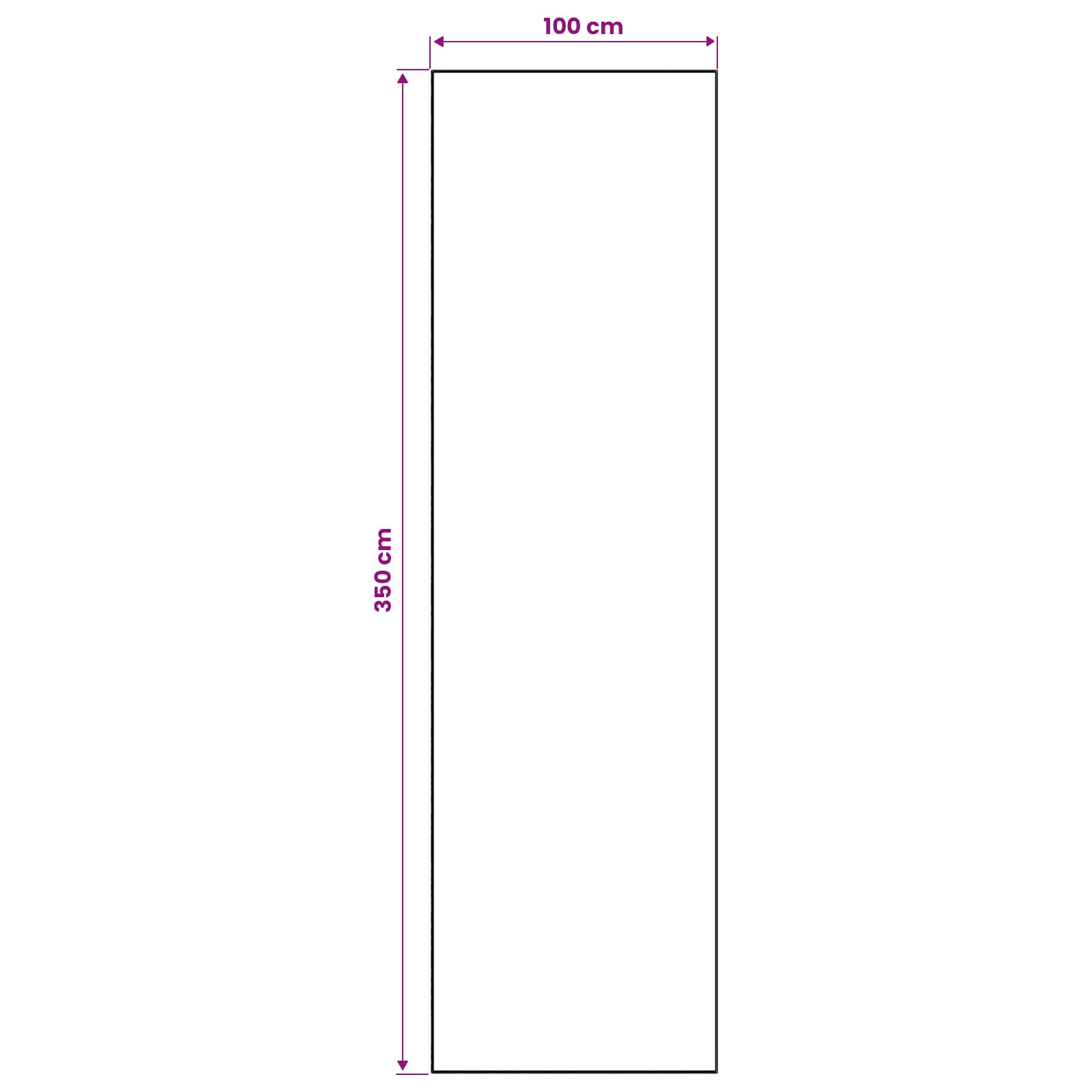Vloerkleedloper ORIZ 1150 gsm Grijs en Wit 100% polyestervilt