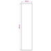 Vloerkleedloper ORIZ 1150 gsm Grijs en Wit 100% polyestervilt