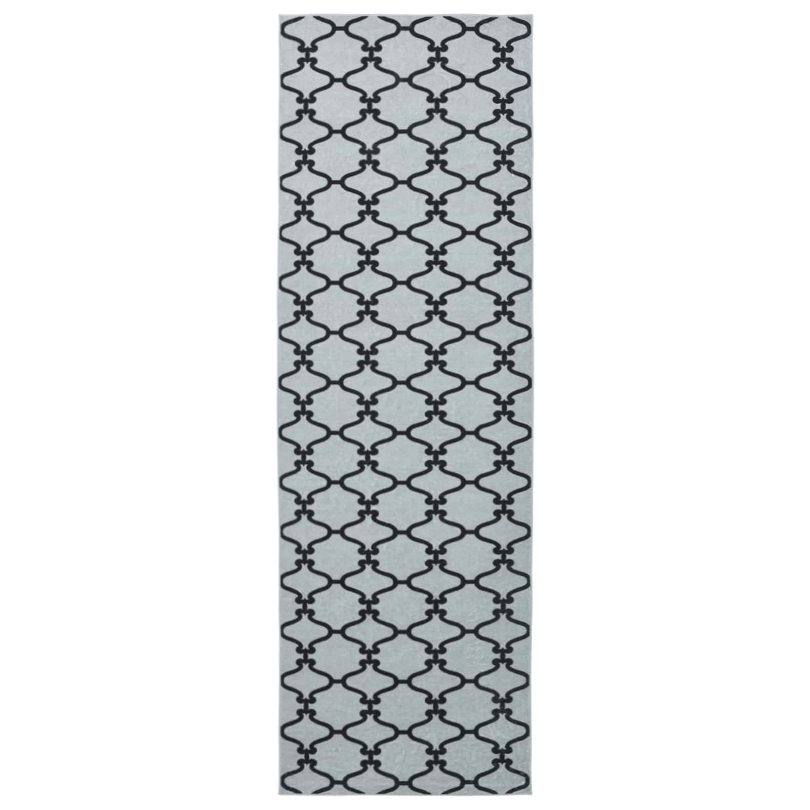 Vloerkleedloper ORIZ 1150 gsm Zwart gaaspatroon