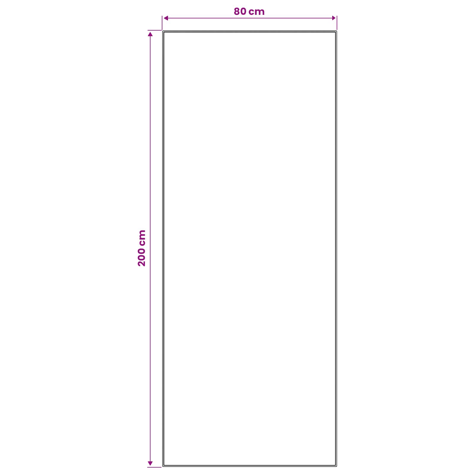 Vloerkleedloper ORIZ 1150 gsm Zwart gaaspatroon