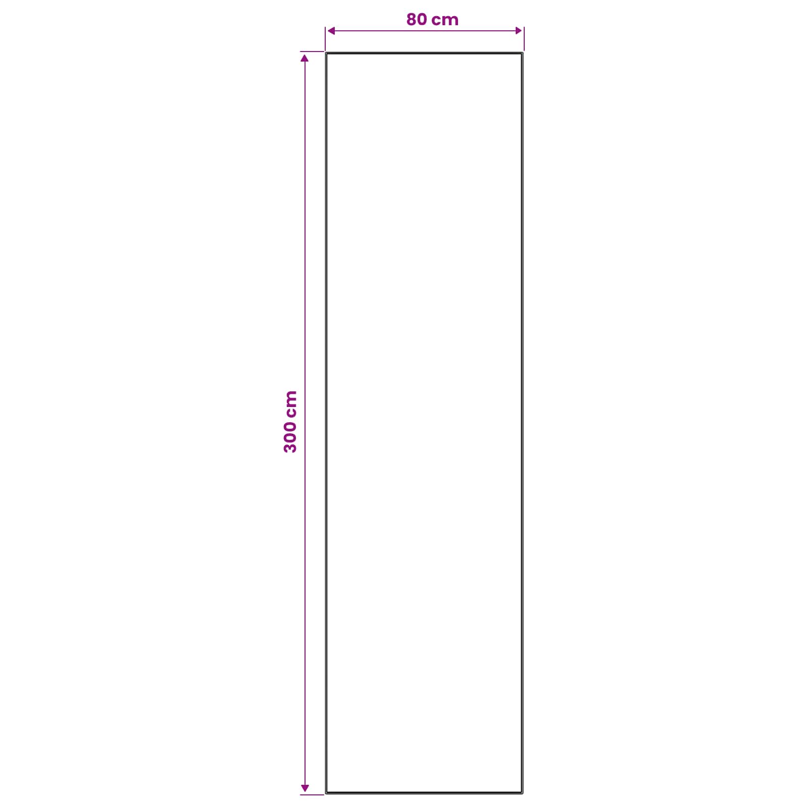 Vloerkleedloper ORIZ 1150 gsm Zwart gaaspatroon