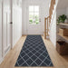 Vloerkleedloper ORIZ 1150 gsm Zwart gaaspatroon