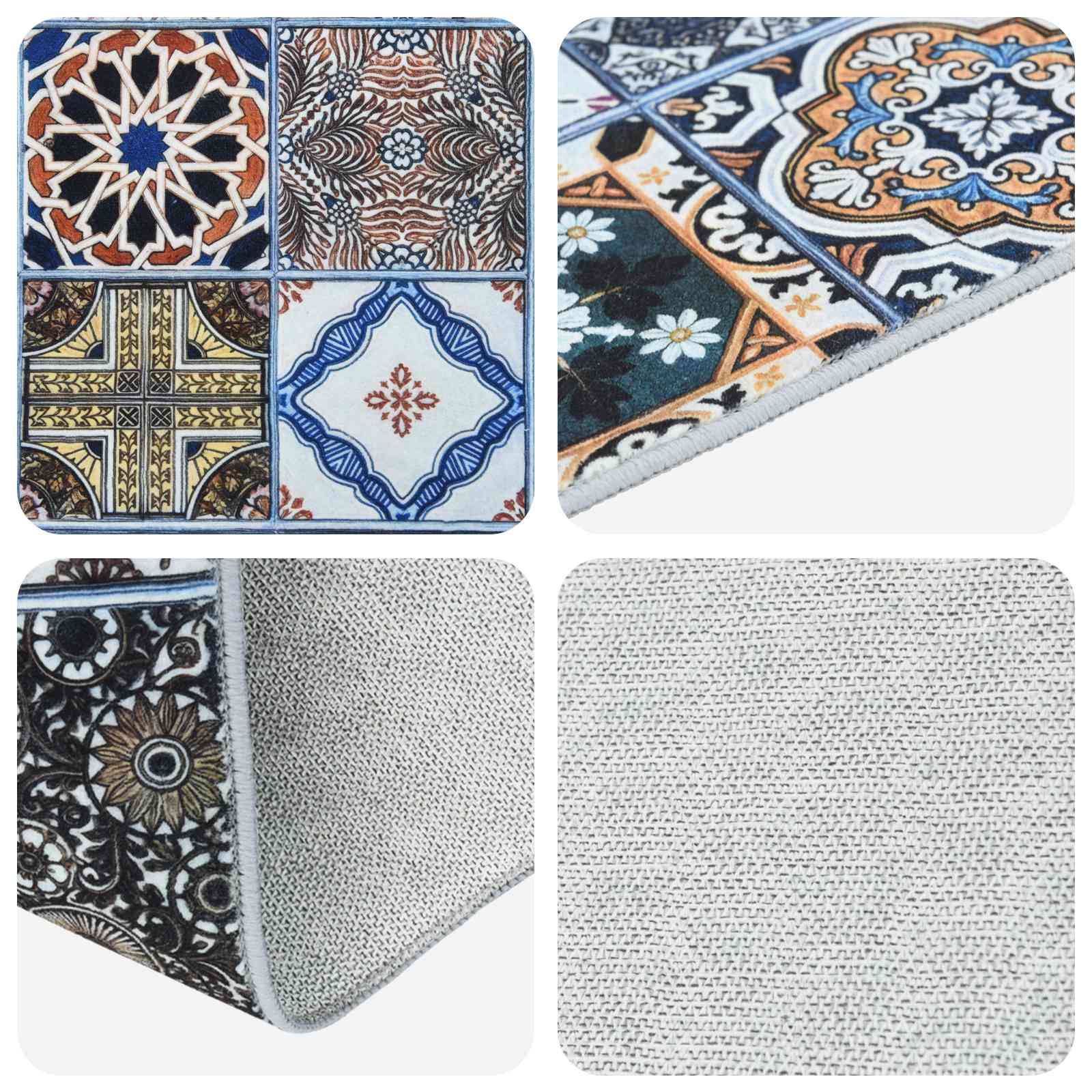 Vloerkleedloper ORIZ 1150 gsm Blauw 100% polyestervilt