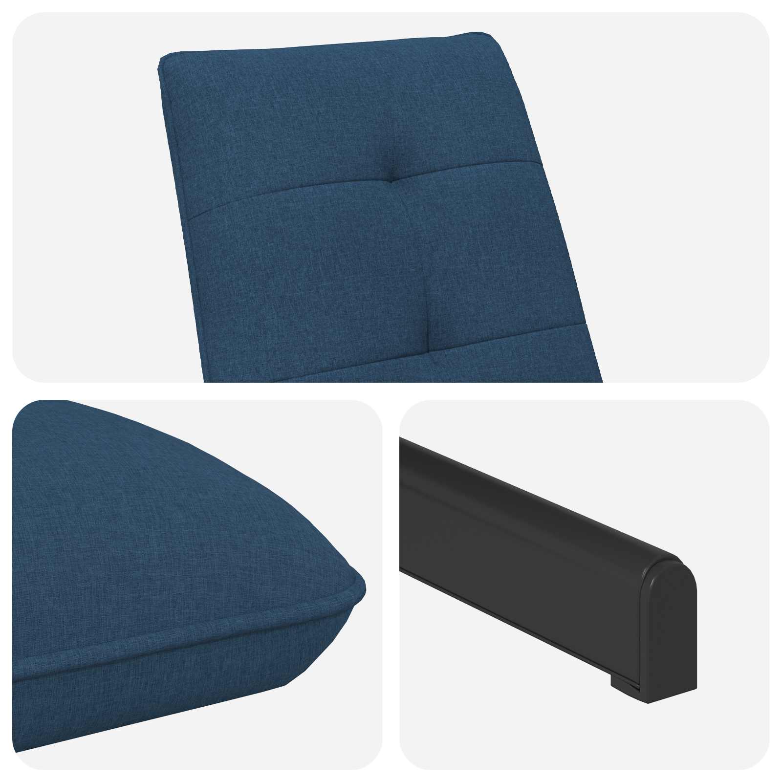 Draaistoel Blauw Stof