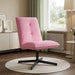 Draaistoel Roze Stof