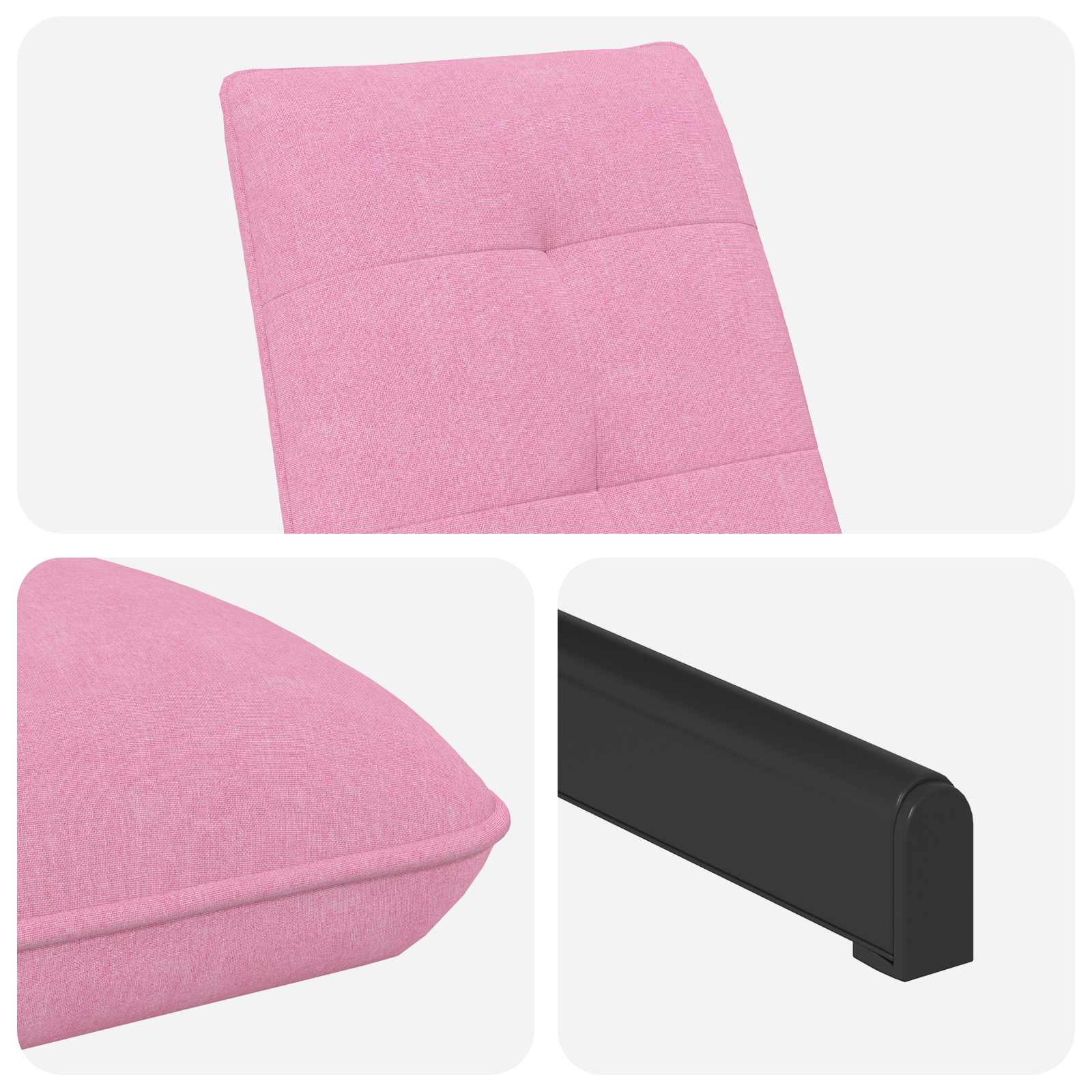 Draaistoel Roze Stof