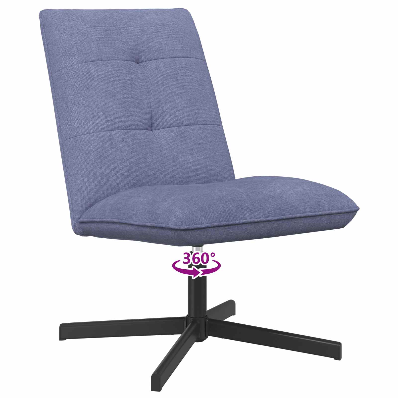 Draaistoel Jeans Blauw Stof