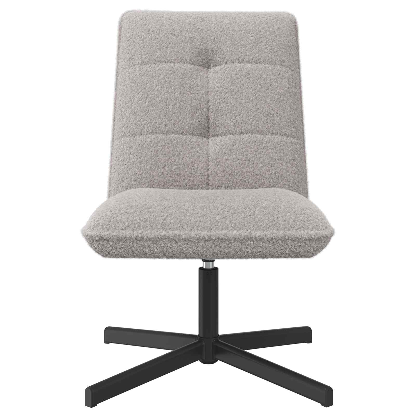 Draaistoel Lichtgrijs Bouclé