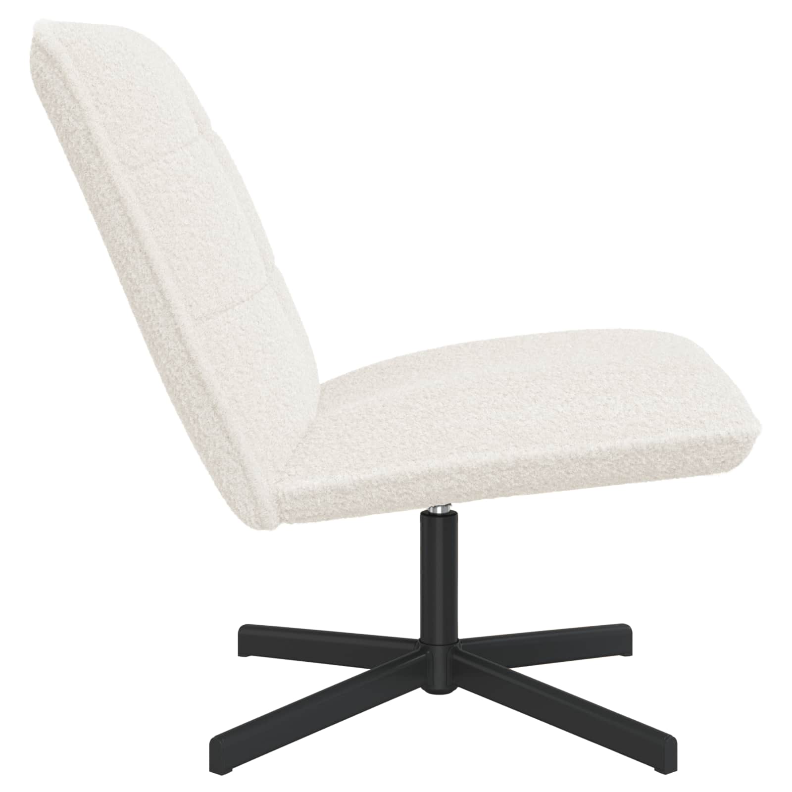 Draaistoel Crèmekleurig Bouclé