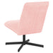 Draaistoel Roze Bouclé
