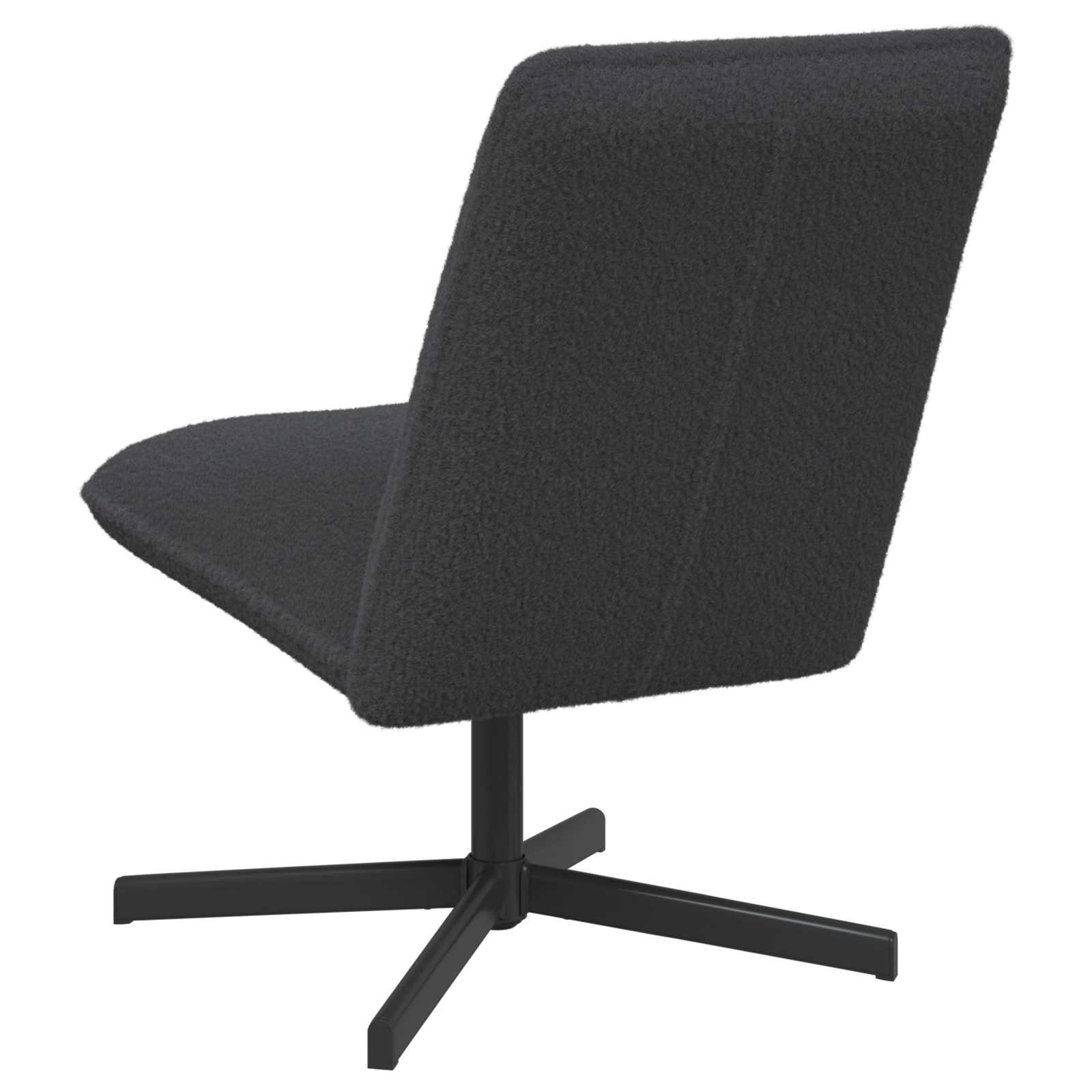 Draaistoel Donkergrijs Bouclé