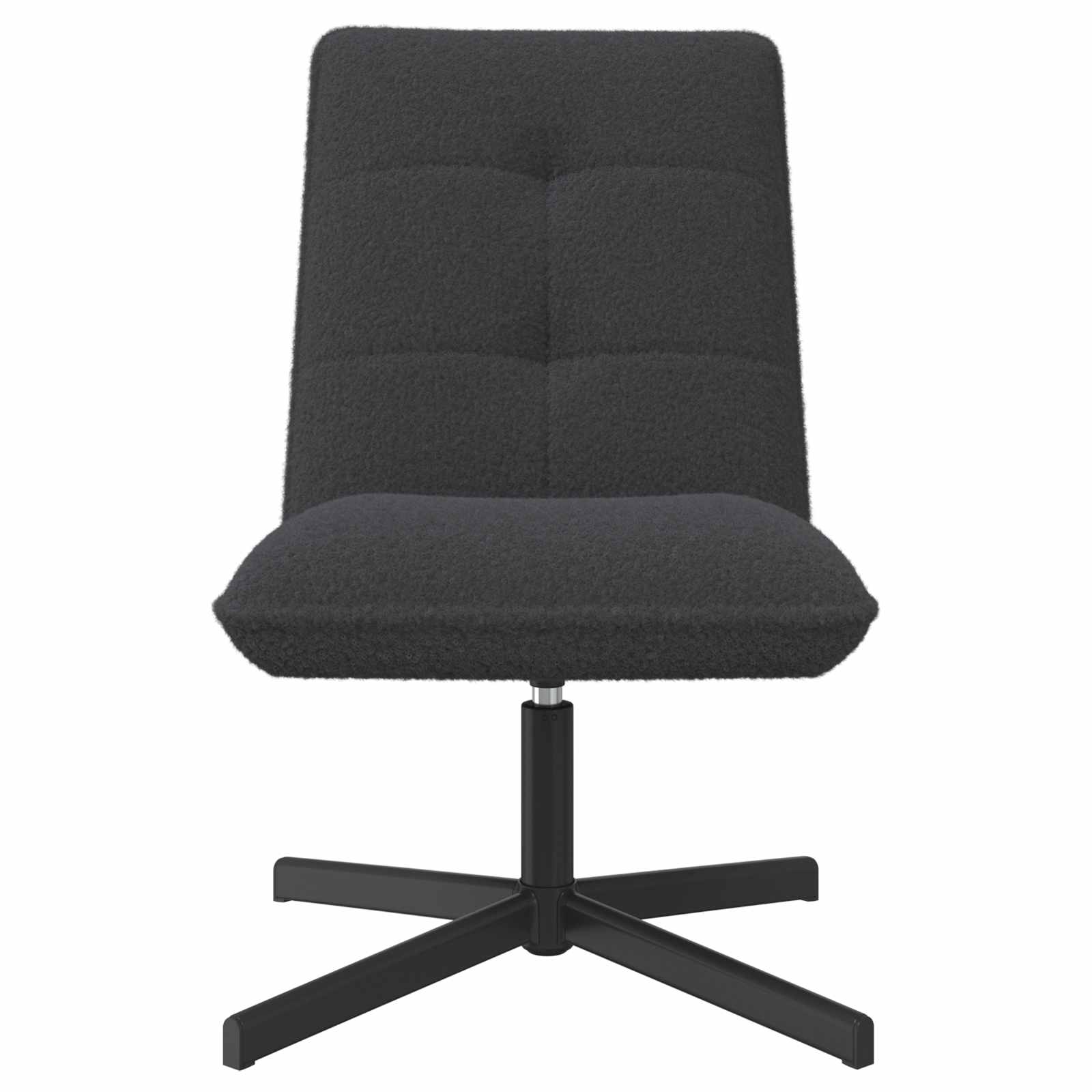 Draaistoel Donkergrijs Bouclé