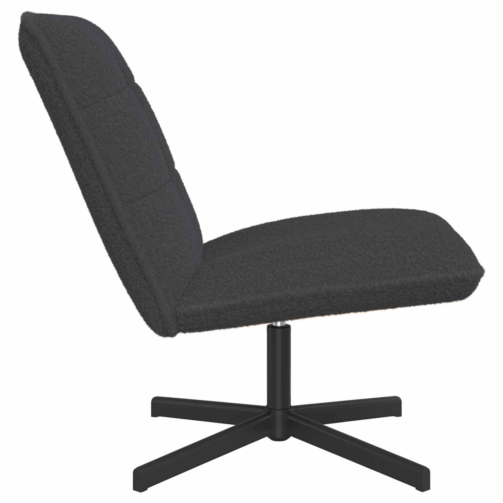 Draaistoel Donkergrijs Bouclé