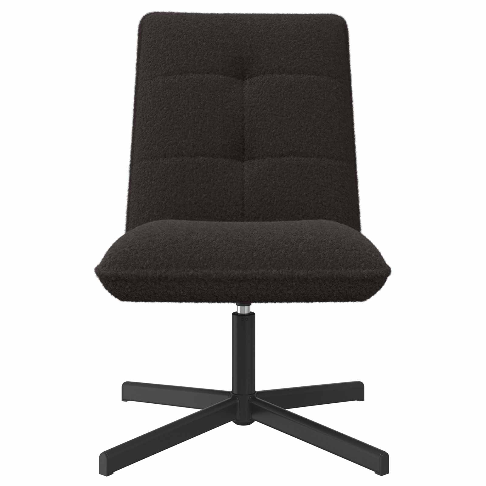 Draaistoel Zwart Bouclé