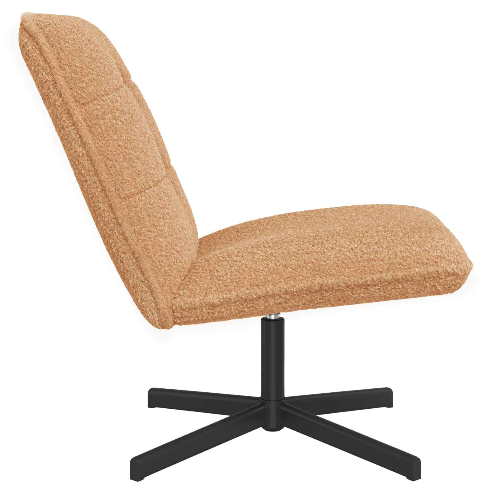 Draaistoel Beige Bouclé