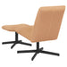 Draaistoel met voetenbank Beige Bouclé