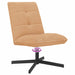 Draaistoel met voetenbank Beige Bouclé