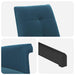 Draaistoel met voetenbank Blauw fluweel