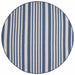 Binnen- en buitenvloerkleed OLITE Naturel en marineblauw