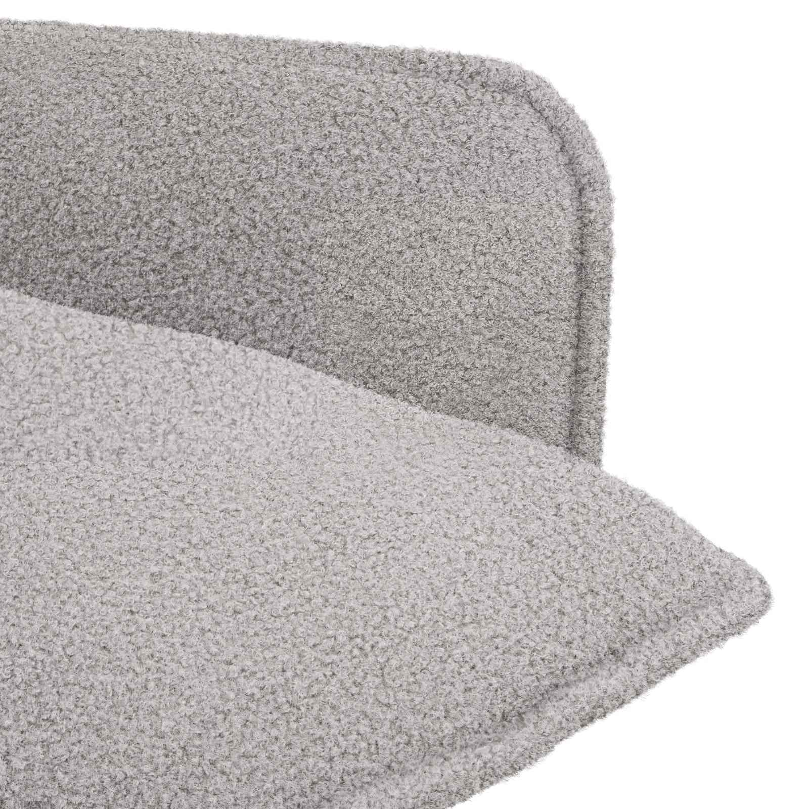 Fauteuil Lichtgrijs Bouclé