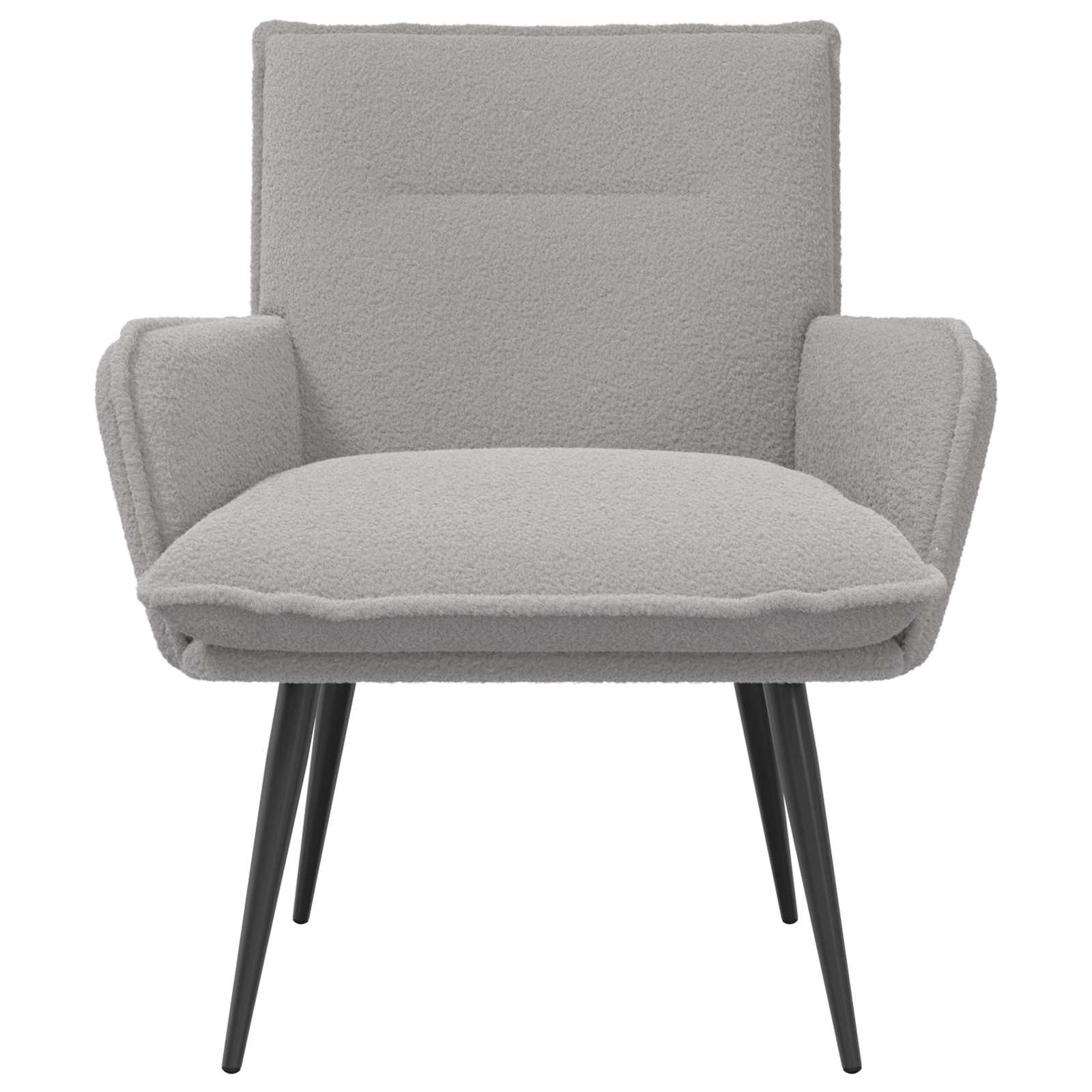 Fauteuil Lichtgrijs Bouclé