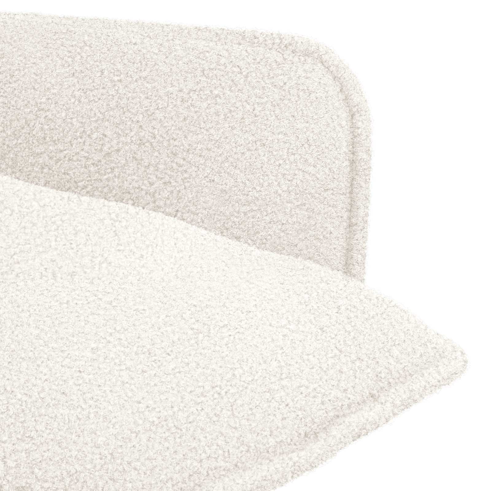 Fauteuil Crèmekleurig Bouclé