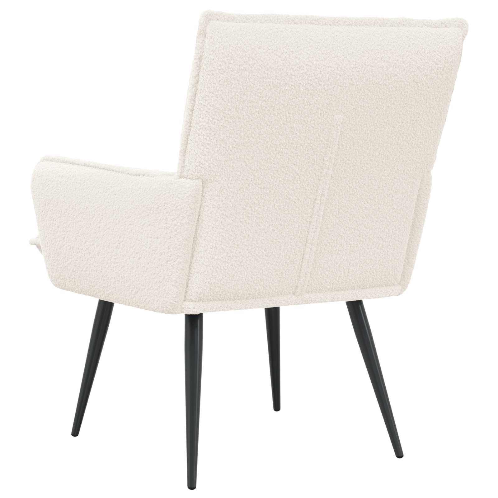 Fauteuil Crèmekleurig Bouclé