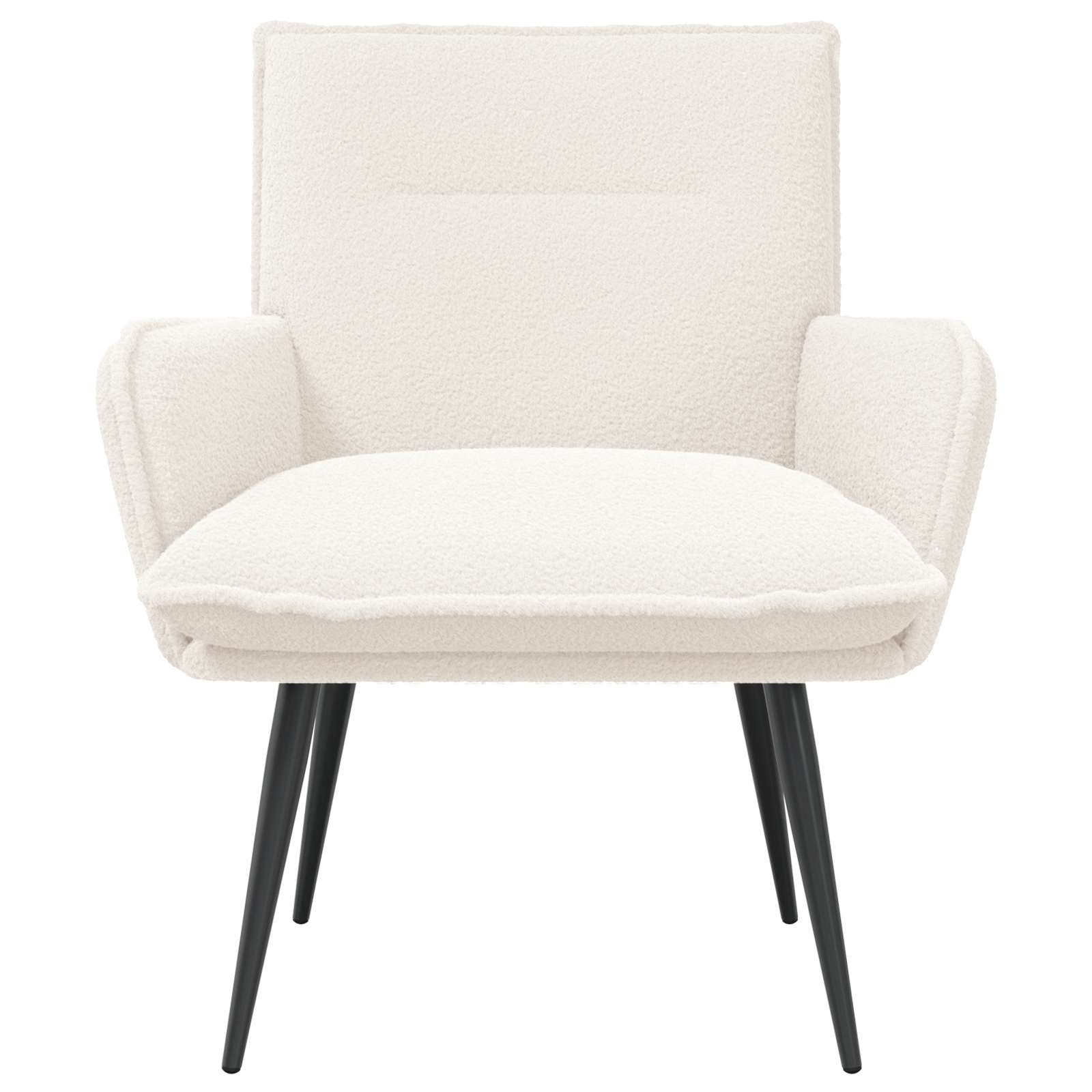 Fauteuil Crèmekleurig Bouclé