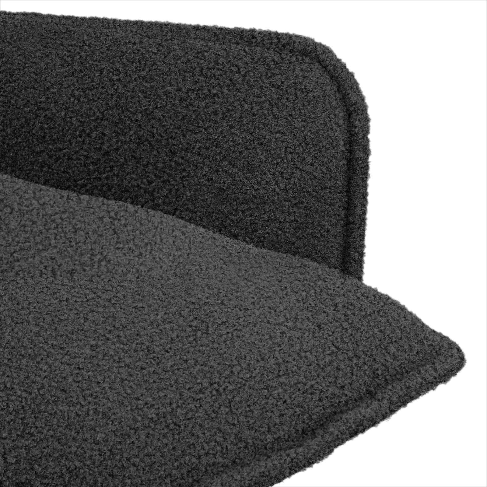 Fauteuil Donkergrijs Bouclé