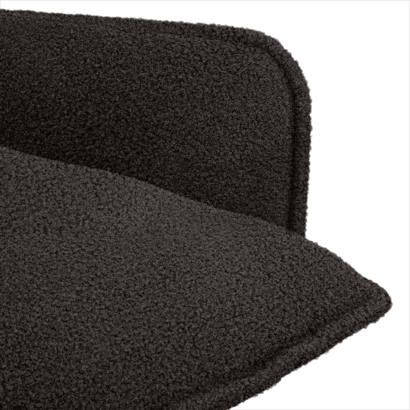 Fauteuil Zwart Bouclé