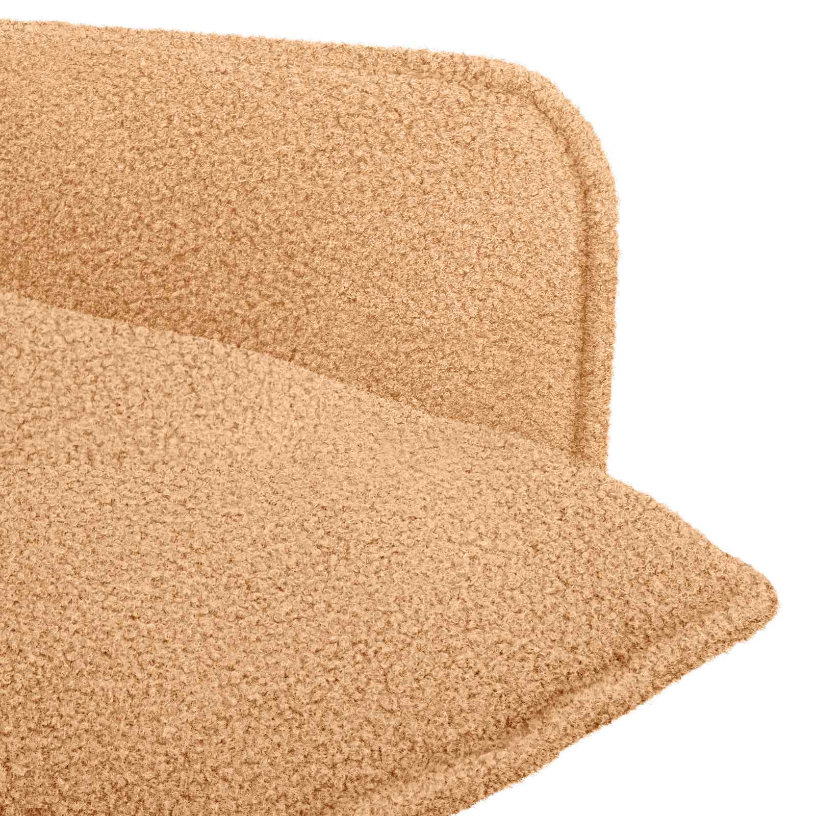Fauteuil Beige Bouclé