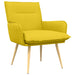 Fauteuil Lichtgeel Stof