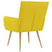 Fauteuil Lichtgeel Stof