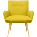 Fauteuil Lichtgeel Stof