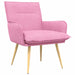 Fauteuil Roze Stof