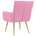 Fauteuil Roze Stof