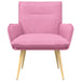 Fauteuil Roze Stof