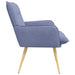 Fauteuil Jeans Blauw Stof