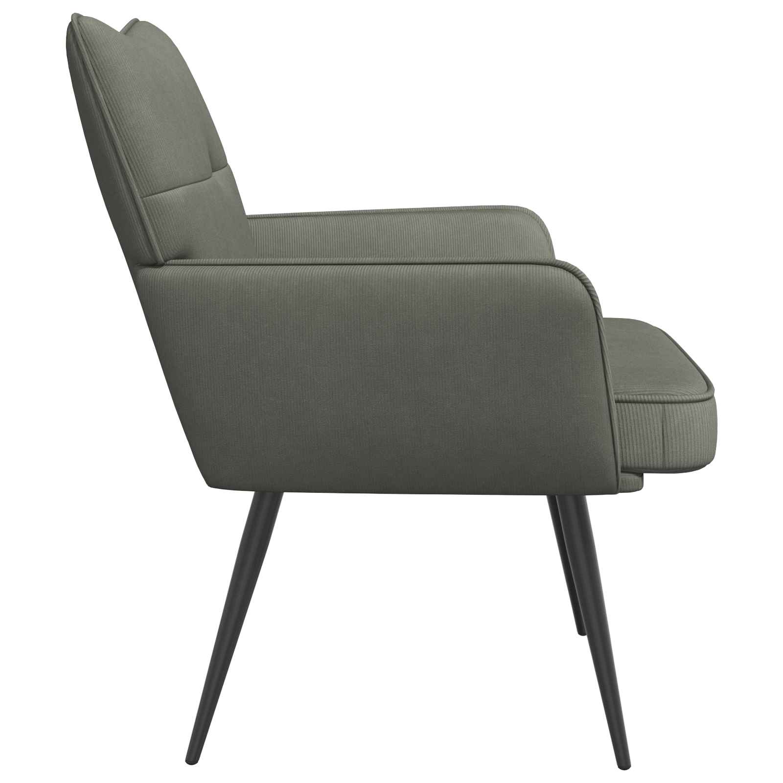 Fauteuil Lichtgrijs Corduroystof