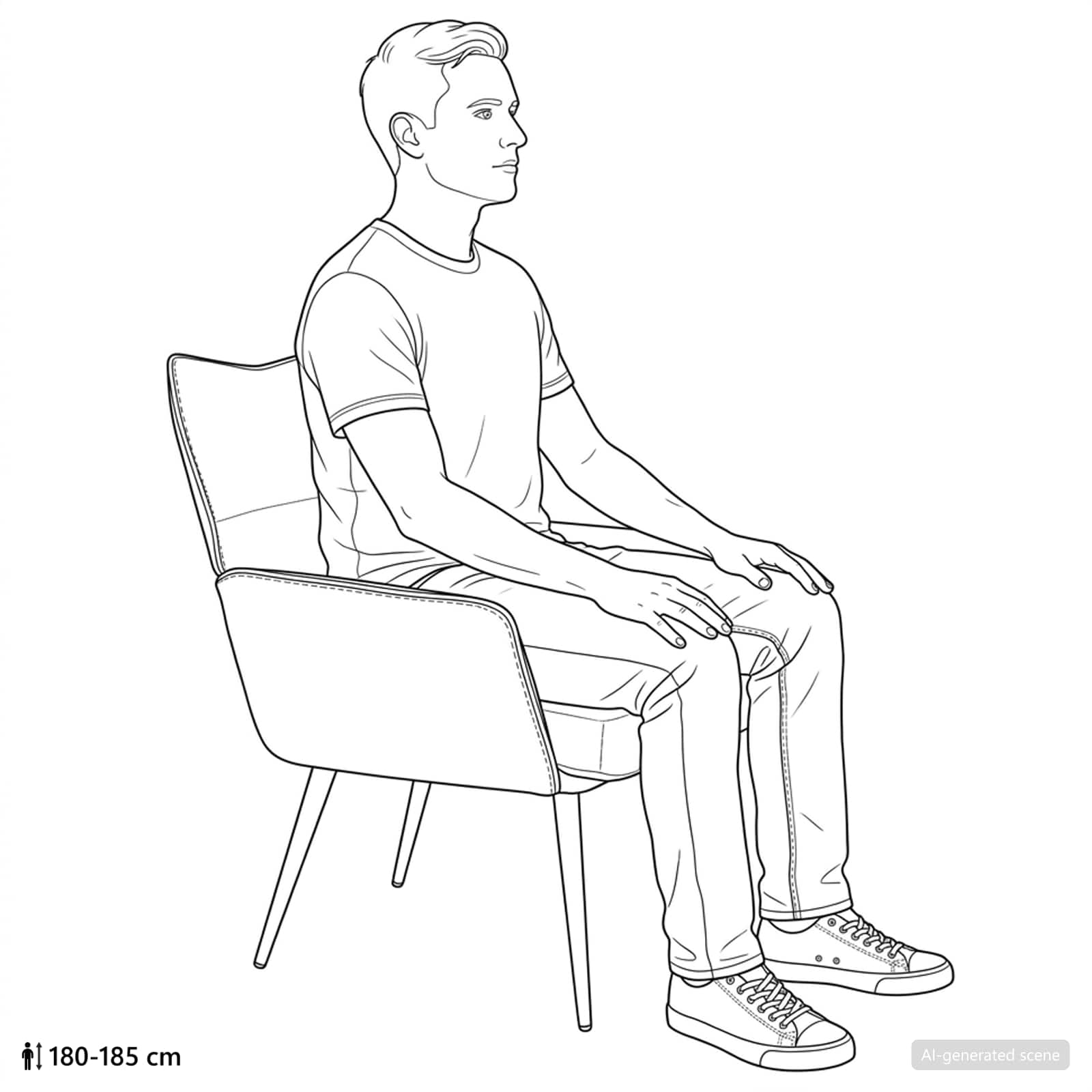 Fauteuil Donkergrijs Corduroystof