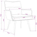 Fauteuil Donkergrijs Corduroystof