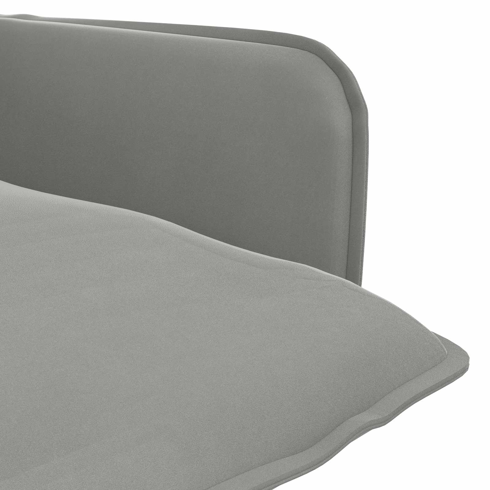 Fauteuil Lichtgrijs fluweel