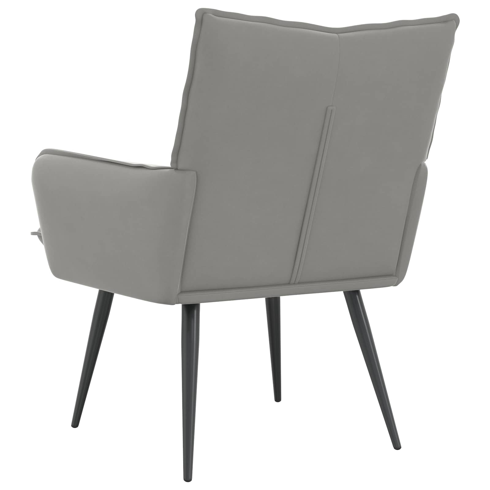 Fauteuil Lichtgrijs fluweel
