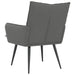 Fauteuil Donkergrijs fluweel